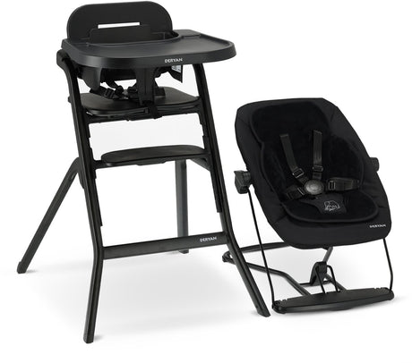 Deryan curve luxe kinderstoel - newborn set - wipstoel inlegkussen - zwart