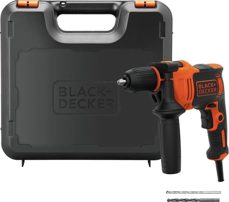 Black+decker 550w slagboremaskine, 1 hastighed, kasse - beh550k-qs