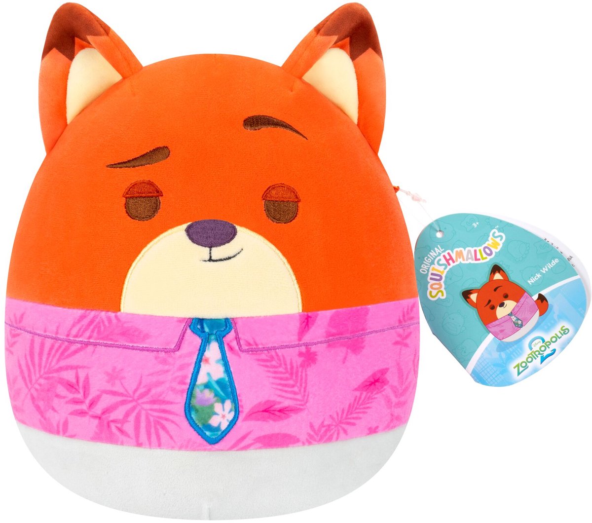 Squishmallows zootopia - nick wilde - 20cm plys