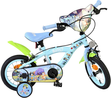 Bluey børnecykel 12 tommer - lyseblå - to håndbremser