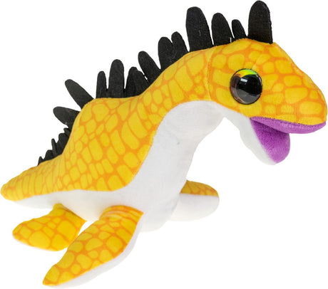 Lumo stjerner krammelegetøj dino plesiosaur 24cm gul plyslegetøj.