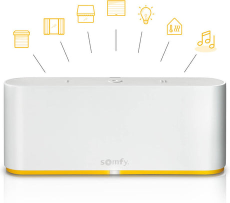 Somfy tahoma switch - smart home hub - zigbee, io-home control rts - google home, alexa apple homekit - smart switch til rulleskodder, solgardiner, vinduesdekorationsbelysning