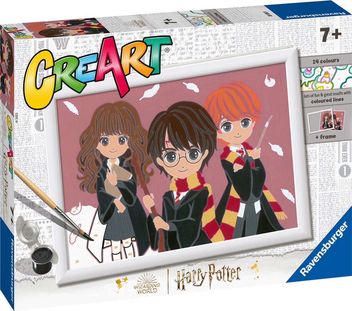 Ravensburger Creart Harry Potter The Magical Trio - Mal efter tal for børn
