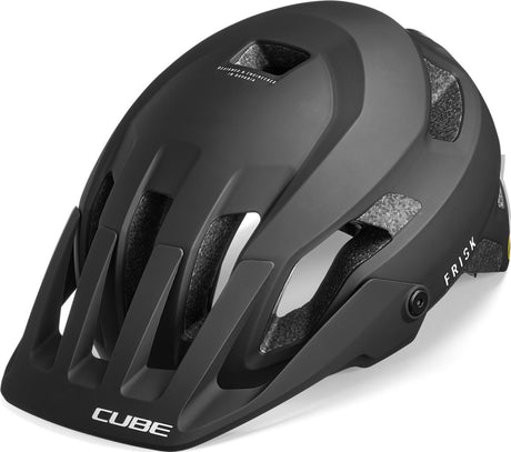 Cube cykelhjelm frisk - trailhjelm - mips - 11 ventilationshuller - justerbar - eps in-mould - 52-57 cm - m - sort
