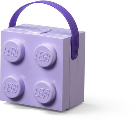 Lego - madkasseklods 4 med hank - polypropylen - lilla