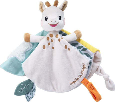 Sophie the giraf pute klud med sut vedhæftning - blødt baby krammetøj og praktisk tilbehør - ideel til hygge, legetid og som barselsgave