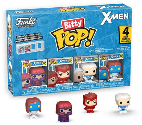 Funko X Men Bitty Pop! vinyl figur 4-pak magneto 2,5 cm mini figur - 2 cm