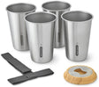 Black blum black+blum rvs campingbekers reisbekers - set van 4