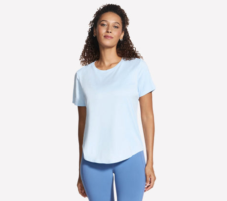 Skechers godri swift tee dame t-shirt - blå