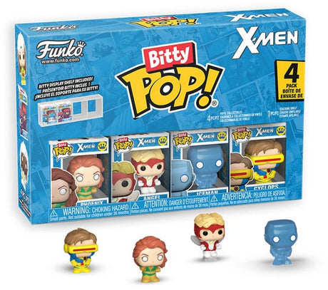 Funko X Men Bitty Pop! vinylfigur 4-pak jean grå med 2,5 cm minifigur - 2 cm