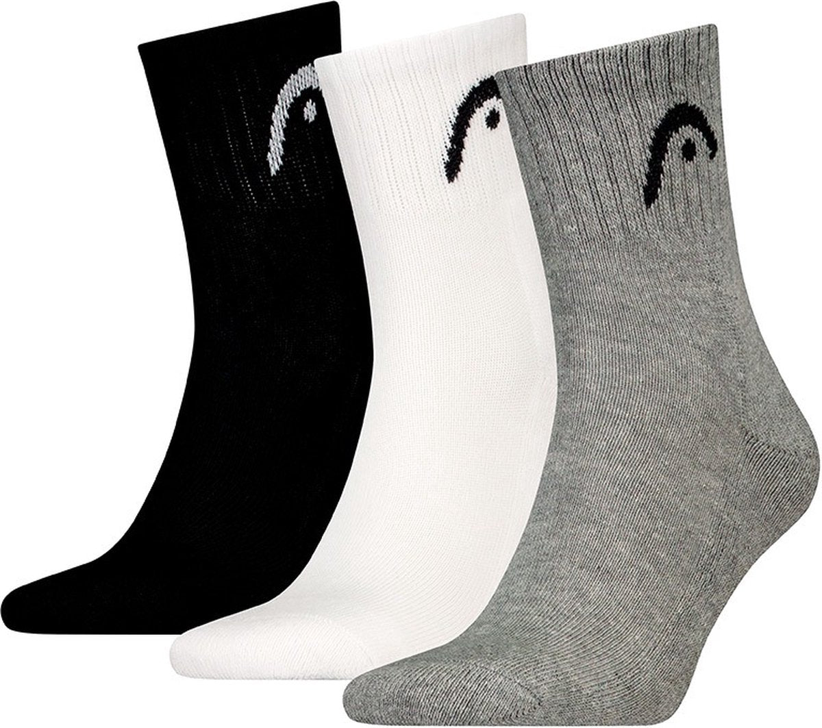 Head - unisex - alle sporten korte sokken - training - 3 pack - maat 35-38