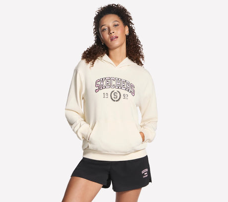 Skechers street varsity hoodi dames trui - birch xl