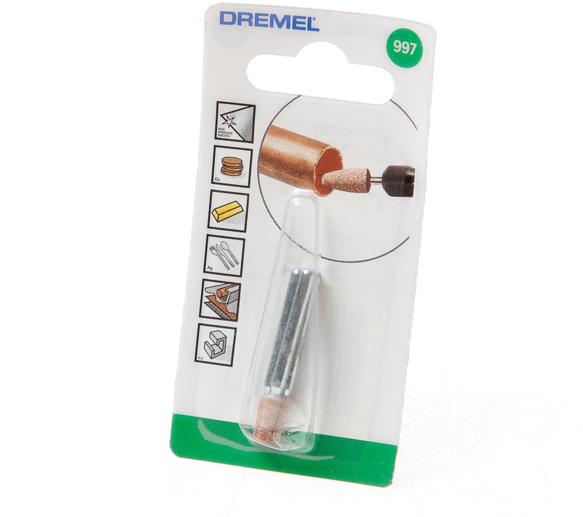 Dremel slibesten af aluminiumoxid 3,4 mm - 997