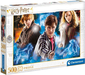 Clementoni - puslespil - 500 brikker - Harry Potter 2 kompakt æske - puslespil til børn og voksne