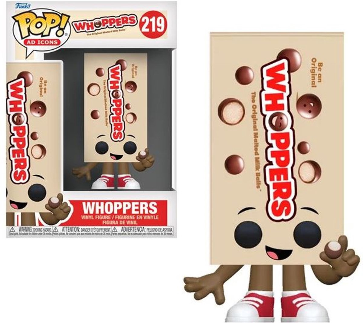 Funko pop! vinylannonceikoner whoppers-whopper slikæske (diverse) ny
