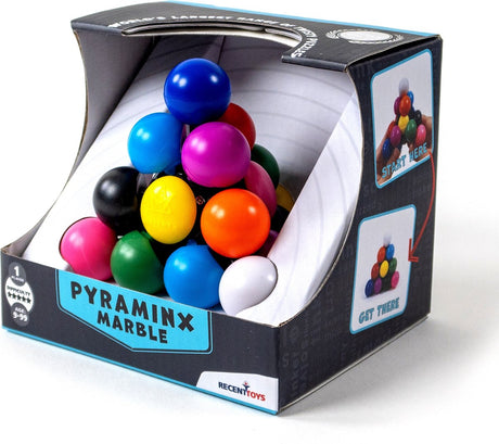 Nylige legetøj pyraminx marmor, hjerne puslespil