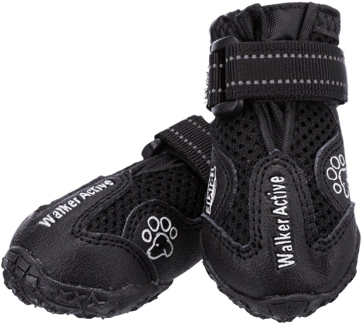 Trixie walker active - hundesko - xs - sort - 2 stk