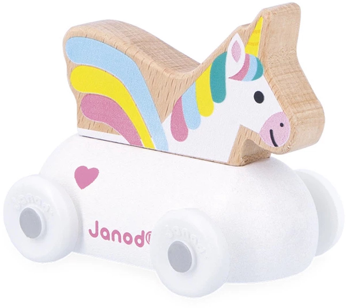 Janod - kryds veje - træ enhjørning mobil