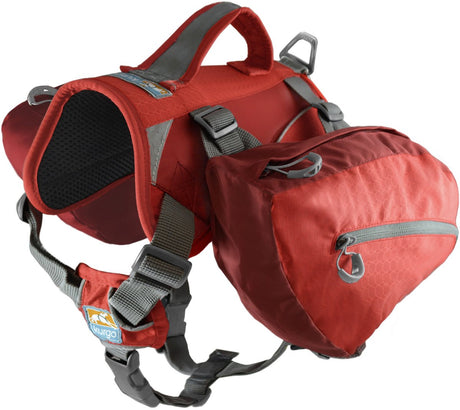Kurgo baxter - hunderygsæksele - robust, let og behagelig - rød - stor - stor - 22-50 kg