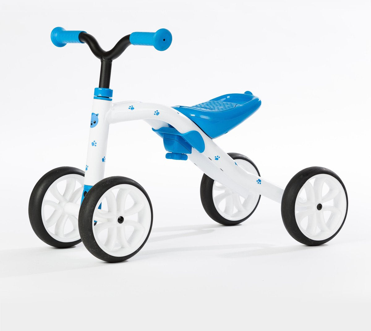 Chillafish quadie, balancecykel til børn til køretøjer, 4 hjulet, blå