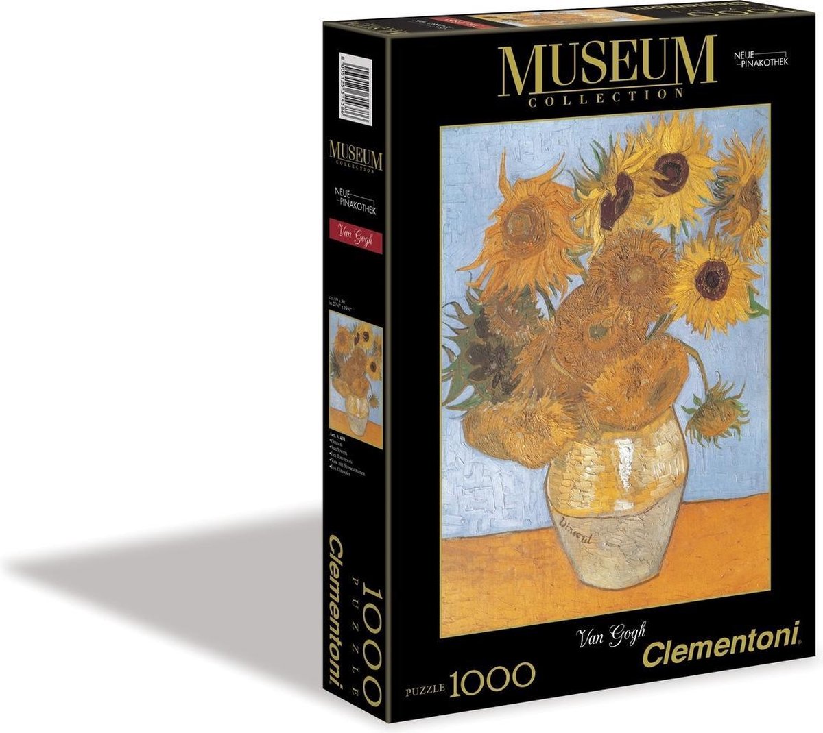 Clementoni - puslespil - 1000 brikker - girasoli (museum) - puslespil for voksne