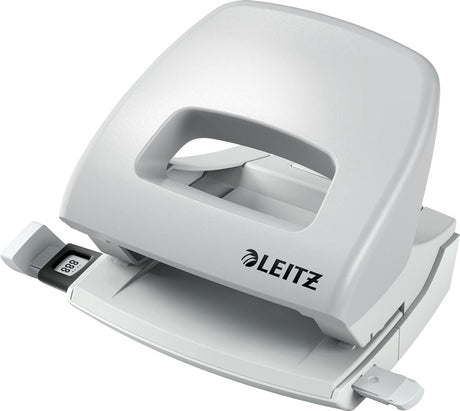 Leitz nexxt mini hulstanser - stanser op til 16 ark - til mapper og ringbind - ideel til hjemmekontoret hjemmearbejdsplads - hvid