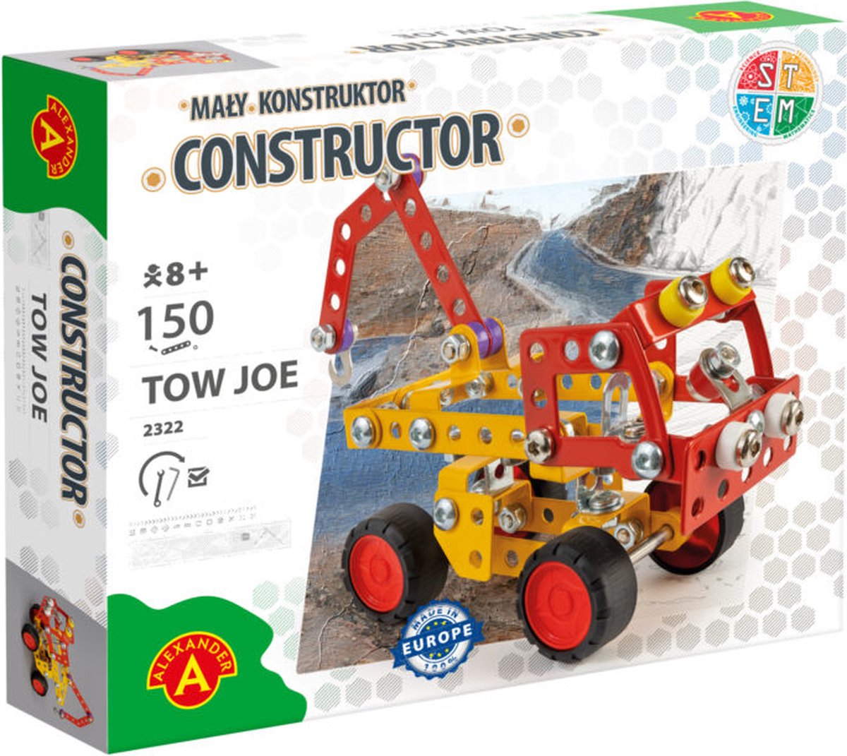 Alexander toys constructor tow joe - trækvogn - 219 dele