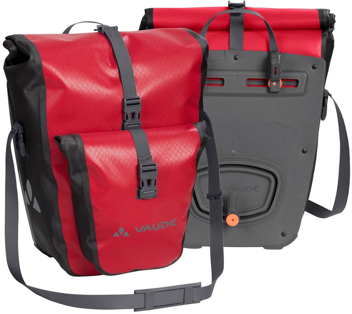 Vaude aqua back plus dobbelt cykeltaske - 51l (2x 25,5l) - rød