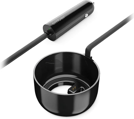 Ember travel mug² biloplader - kaffekopper to go - kopvarmer - 12v strømtilslutning - gave til kaffeelskere - sort