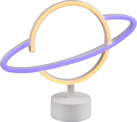 Rl live your light reality planet - bordlampe - hvid - inkl. 1x SMD 1,6 W - USB-forbindelse - ikke egnet til ekstern lysdæmper - egnet til batteristrøm