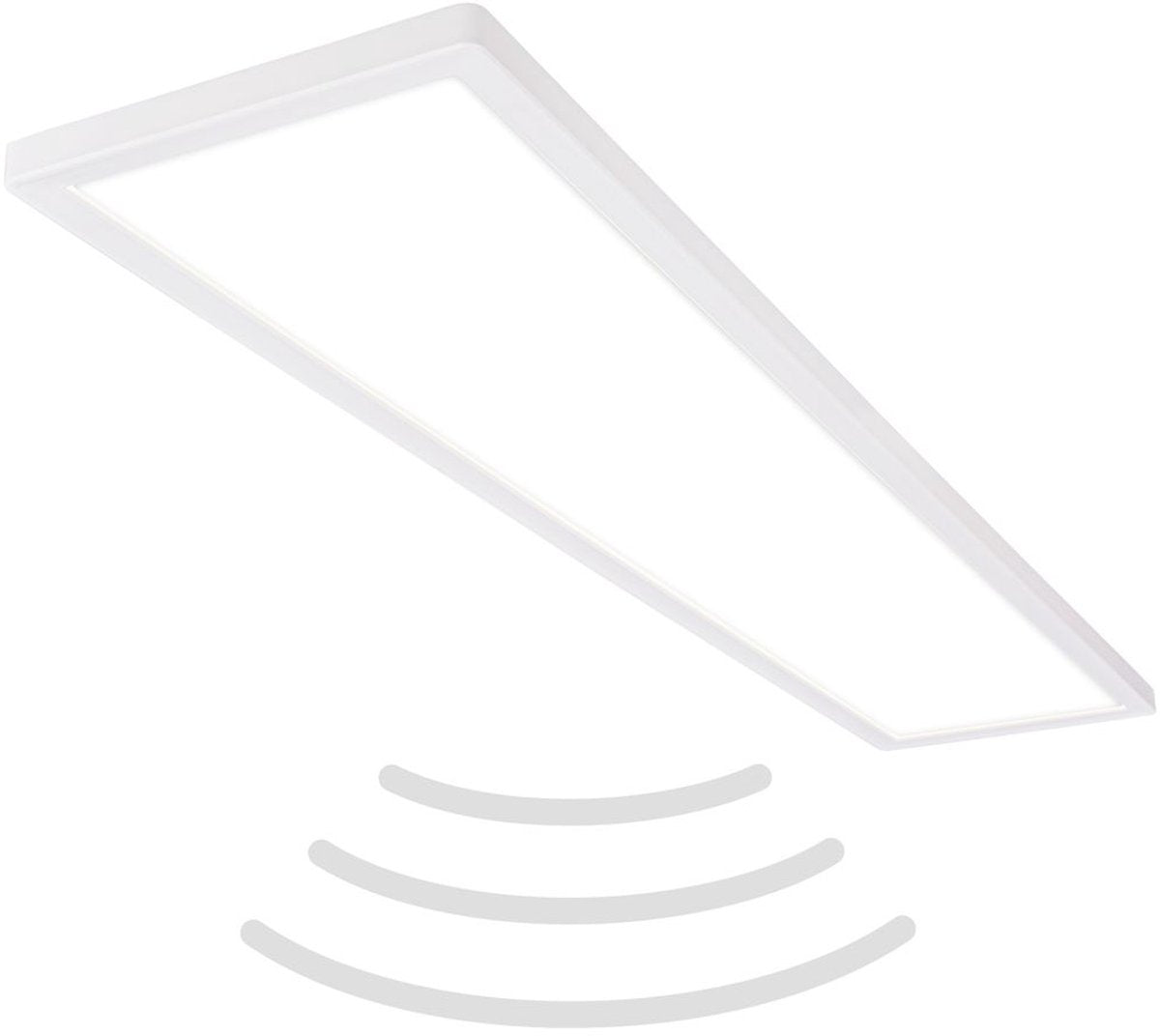 B.k.licht move - LED loftlampe - badeværelsesbelysning - IP44 - loftslampe med bevægelsesdetektor - 98 x 20 x 3 cm - hvid