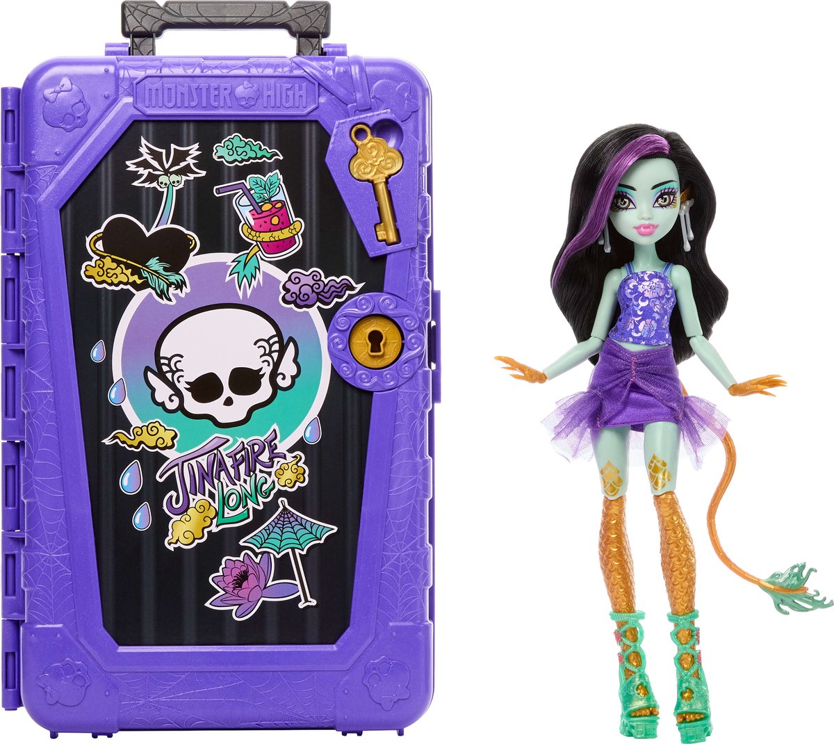 Monster high skulltimate hemmeligheder - jinafire lang oase - mode dukke