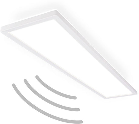 B.k.licht move - LED loftlampe - badeværelsesbelysning - IP44 - loftslampe med bevægelsesdetektor - 98 x 20 x 3 cm - hvid