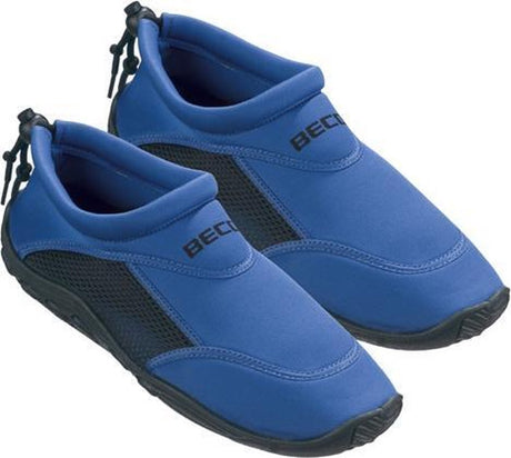 Beco waterschoenen surfschoenen - neopreen - volwassenen - rubber zool - blauw zwart maat 38