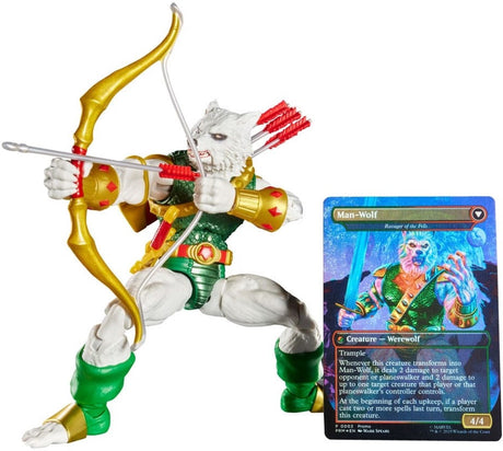 Hasbro marvel legends magi: den samlende actionfigur mand-ulv (plus eksklusivt foliekort) 15 cm actionfigur