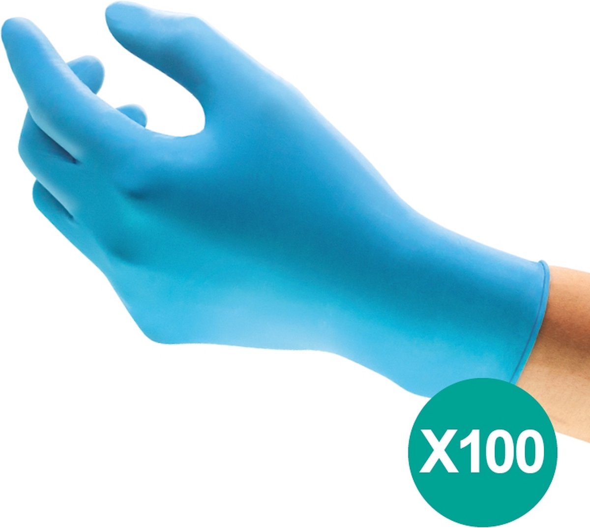 Ansell touchntuff® 92-670 - nitril wegwerp handschoenen, latexvrij, poedervrij, s, blauw, 100 stuks (0.11-0.13mm)