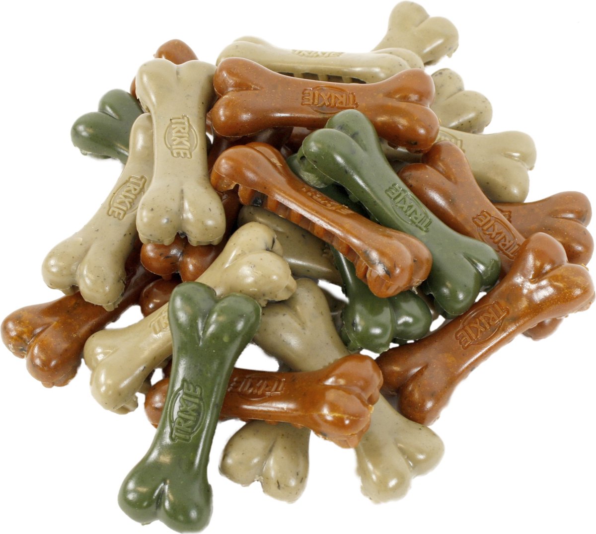 Trixie - denta fun veggie knogle honeycomb assorteret - 8,5 cm - 60 stk.
