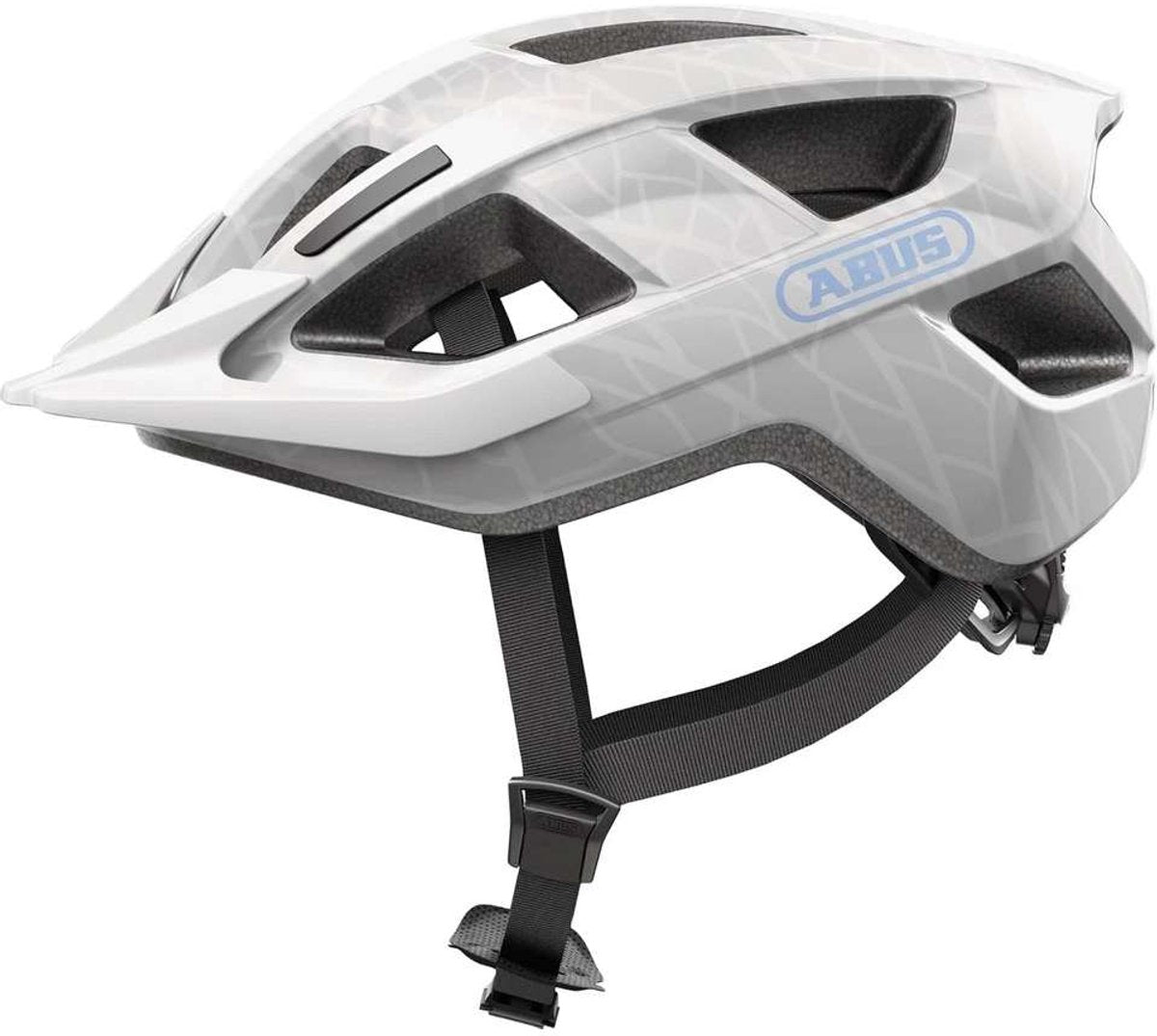 Abus hjelm aduro 3.0 led hvid kunst l 58-62cm