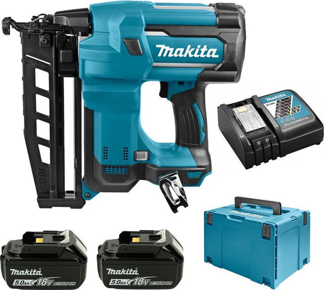 Makita dbn600rtj 18v batteri brad sømpistol 2x 5.0ah i mbox