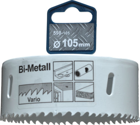 Kwb hulsav ø 105 mm - bimetal - 8% kobolt - til stål og træ - 598105