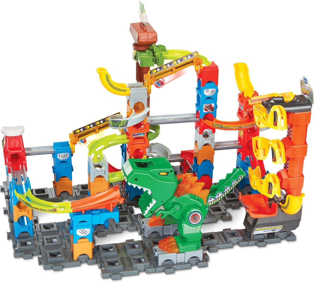 Vtech marble rush dino adventures magnetisk sæt xl400e marmorbane