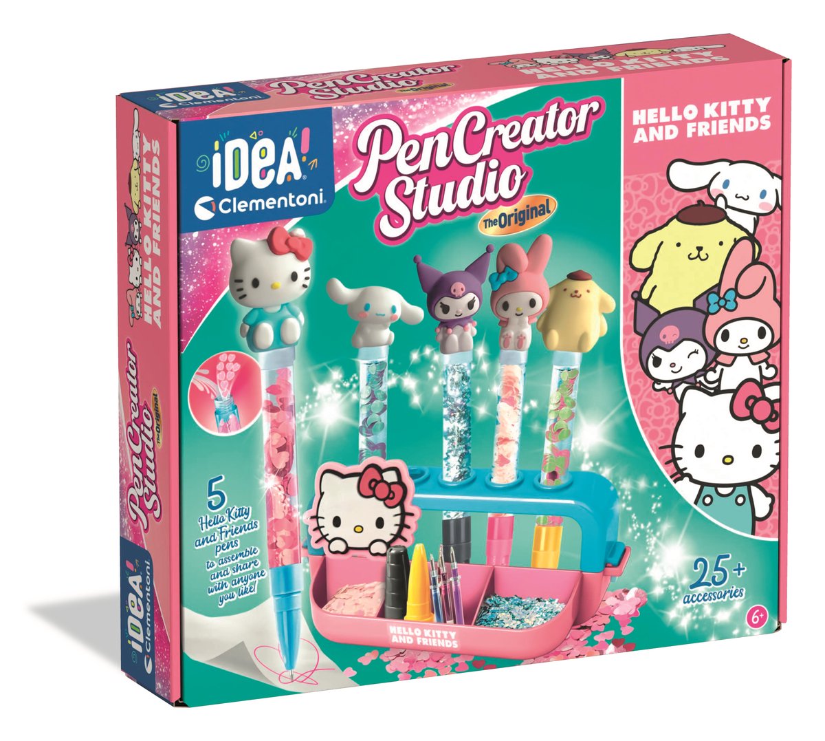 Hello kitty hello kitty friends kuglepen til fremstilling af clementoni