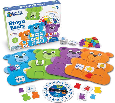 Læringsressourcer bingobjørne! - 3+