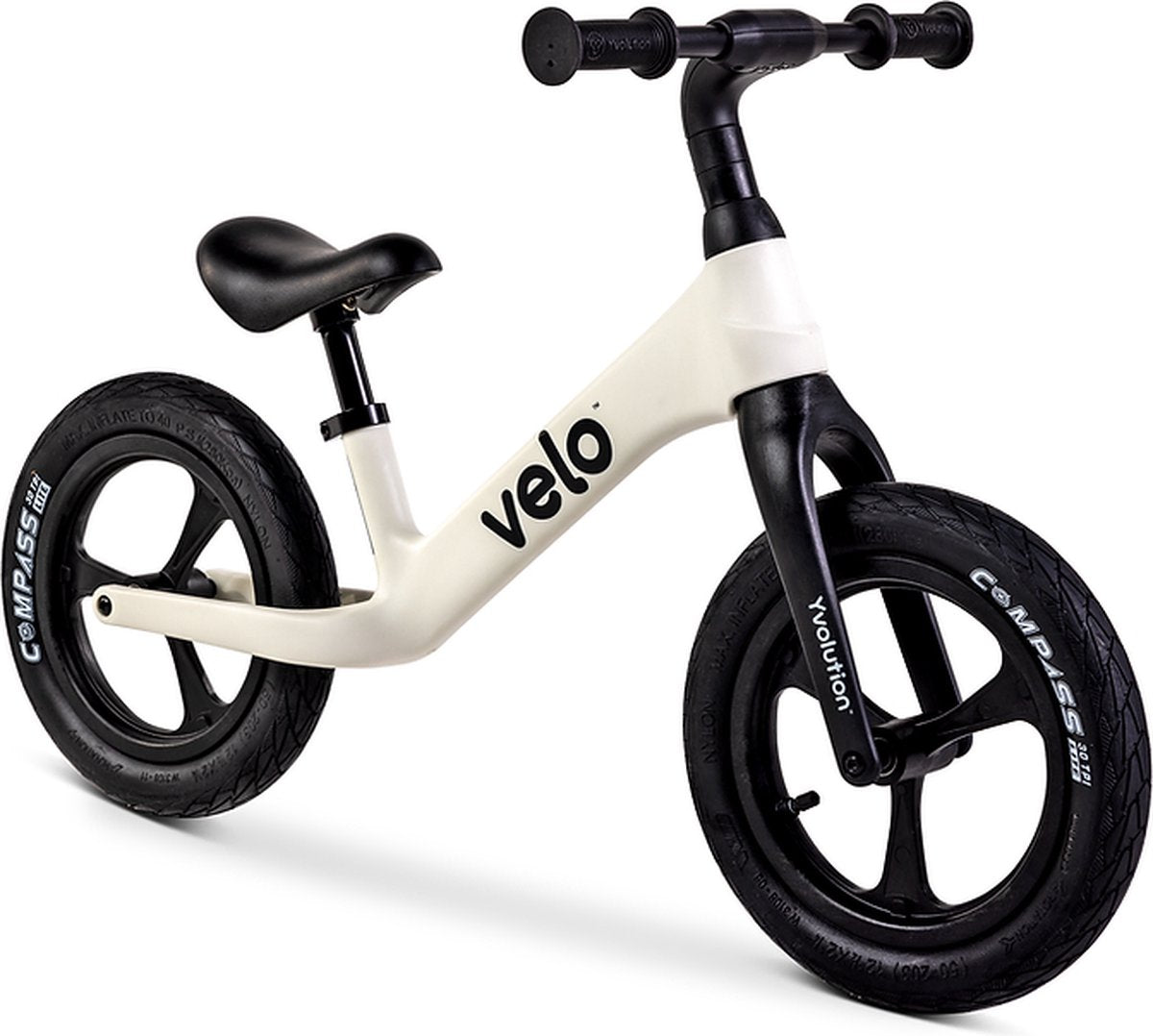 Yvolution - velo pro - justerbar balancecykel - hvid