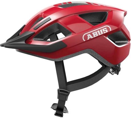 Abus cykelhjelm aduro 3.0 led blaze rød m - 52-58 cm - rød - velegnet til brug på elcykler - bycykler - 315 g