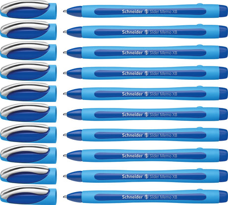 Schneider skriveredskaber schneider kuglepen - skydermemo - xb - 1,4 mm - blå - 10 stykker - s-150203-10