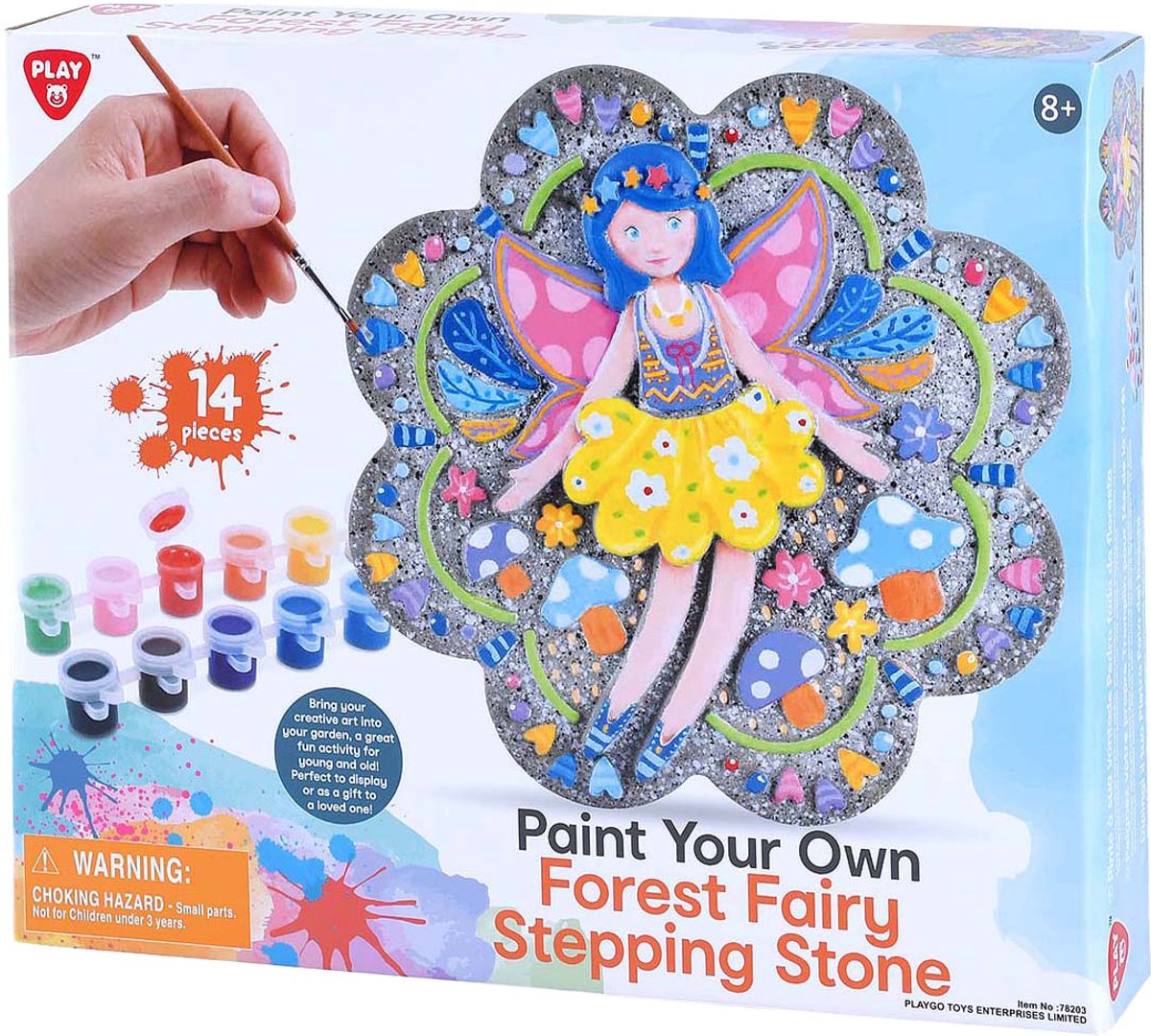 Playgo mal din egen skovfe på sten malesæt - 14 stk.