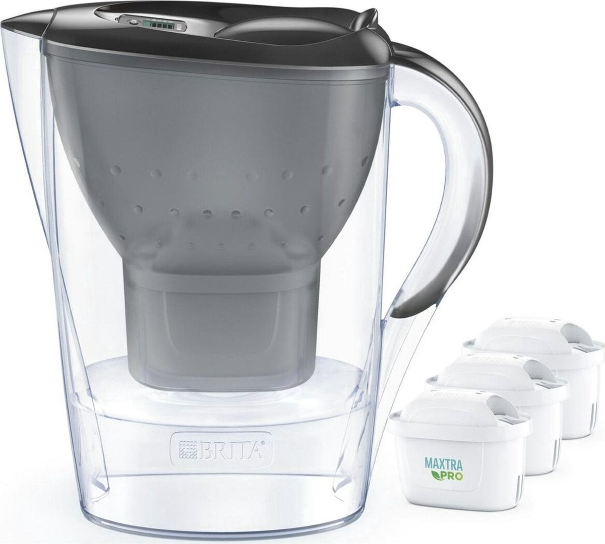 2978 kande med filter brita marella +3 maxtra pro pp grå polypropylen 2,4 l 150 l