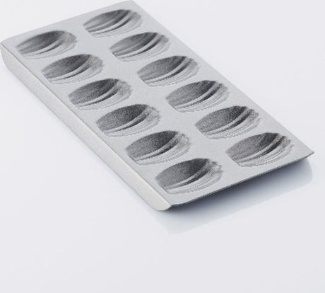 Point-virgule bageform - madeleines - 12 stykker - non-stick belægning - 40x21x2cm