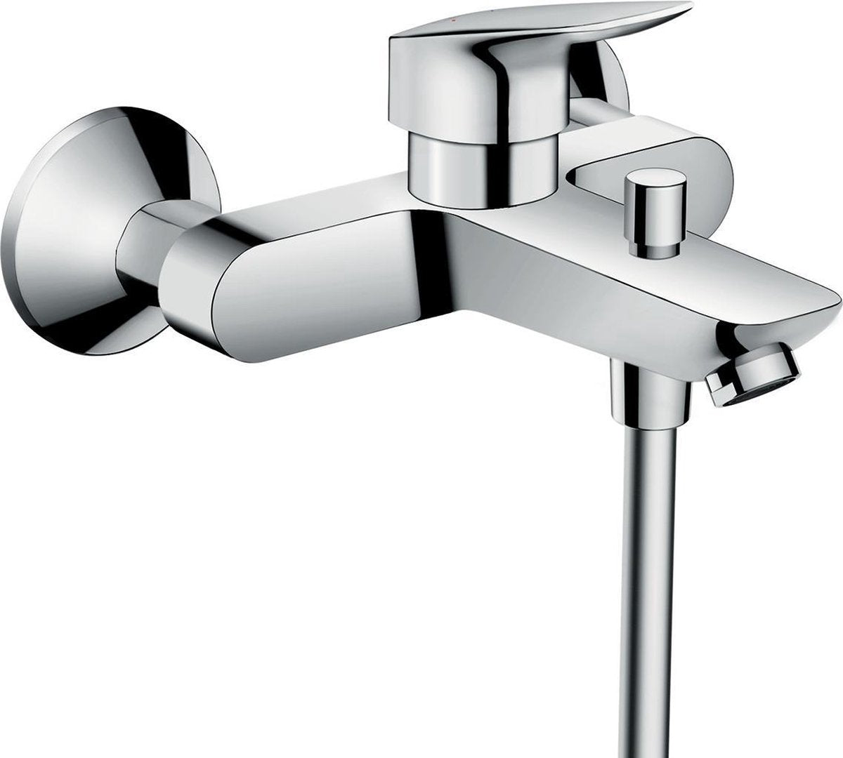 Hansgrohe Logis badekararmatur - påbygning - etgreb - krom